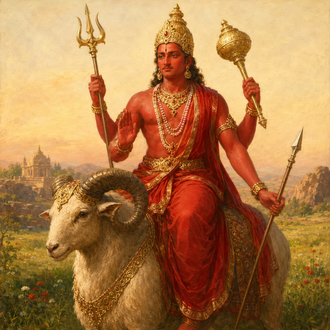 Mars — Lord Hanuman, Lord Kartikeya